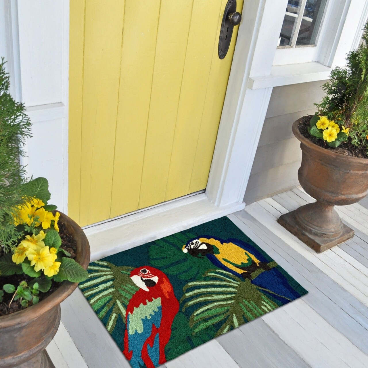 The Rug Department Liora Manne Frontporch Parrot Pals Indoor Outdoor Area Rug Multi